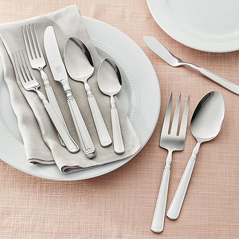J.A Henckels 22772345 Vintage 1876 45 PC Flatware Set w/Serving Spoon, Meat Fork & Butter Knife