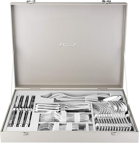 Christofle Jardin d'Eden Silver Plate 30 Piece Flatware Set - Service for 6 + Chest #0054828