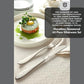 Hammered Silverware Set | Premium 18/10 Stainless Steel Flatware Service for 12 | Heavy-Duty & Dishwasher Safe | Built to Last (60-Piece, Marettimo Hammered)