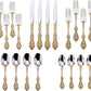 Oneida F100020Al20 Golden Michelangelo 20 Piece Fine Flatware Set, Service For 4, Metallic
